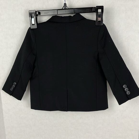 Janie and Jack Baby Blazer Black Jacket Sport Coat Special Occasion 12-18M Wool - Picture 4 of 10